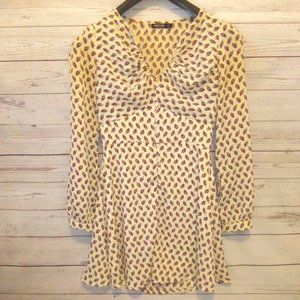 Nasty Gal Floral Print Silk Dress Size 6